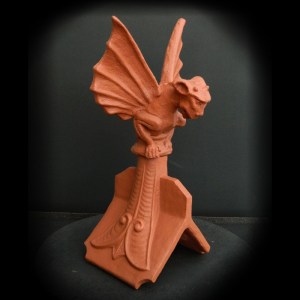 45 degree gargoyle winged roof finial